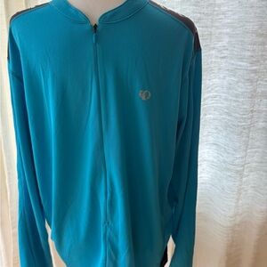 Pearl Izumi Blue Zip Up Sports biking pullover EUC